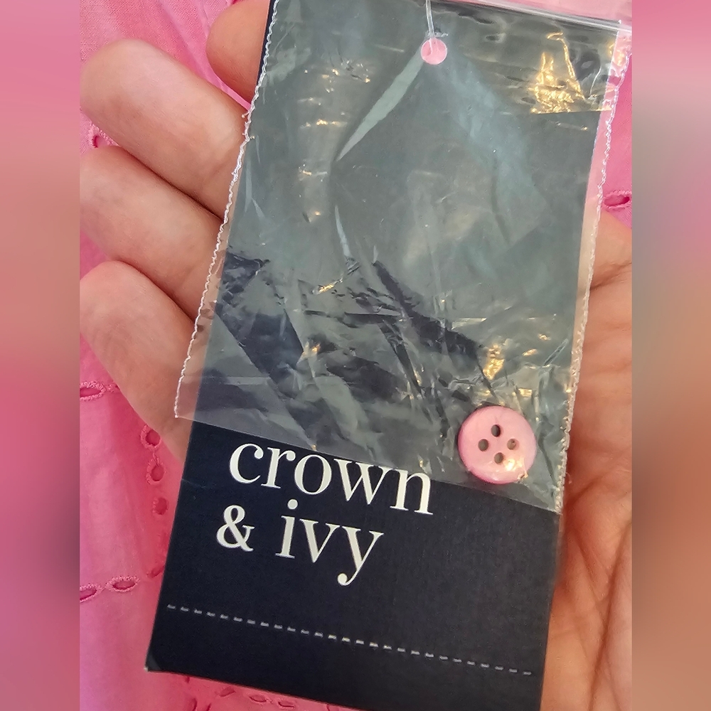 NWT Crown & Ivy Pink Midi Dress - Picture 3 of 8